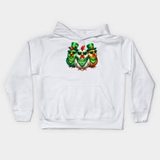 St Patricks Day Trio of Turkeys Kids Hoodie